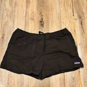 Patagonia Barely Baggies Black Athletic Shorts Lightweight